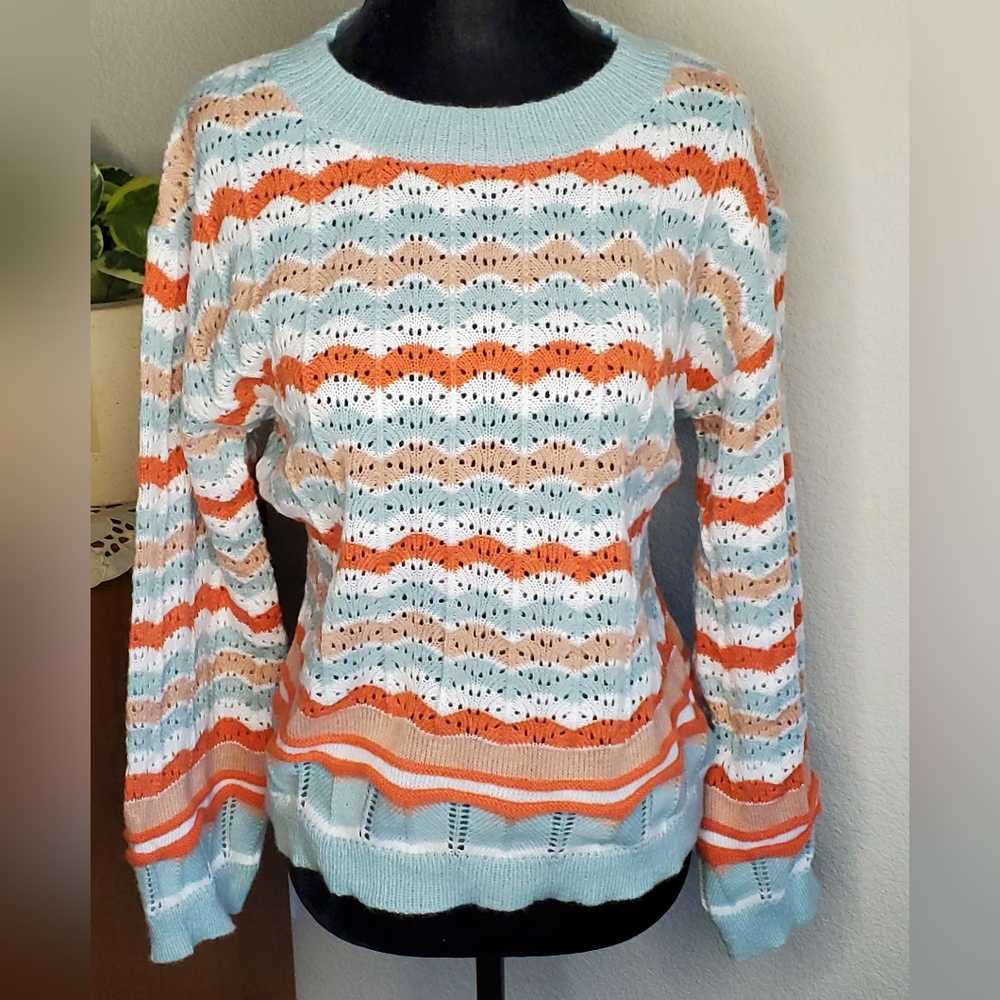 Beautiful Patterned Knit Sweater